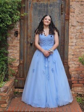 david's bridal light blue prom dress David's Bridal | Dresses | Davids Bridal Light Blue Prom Dress